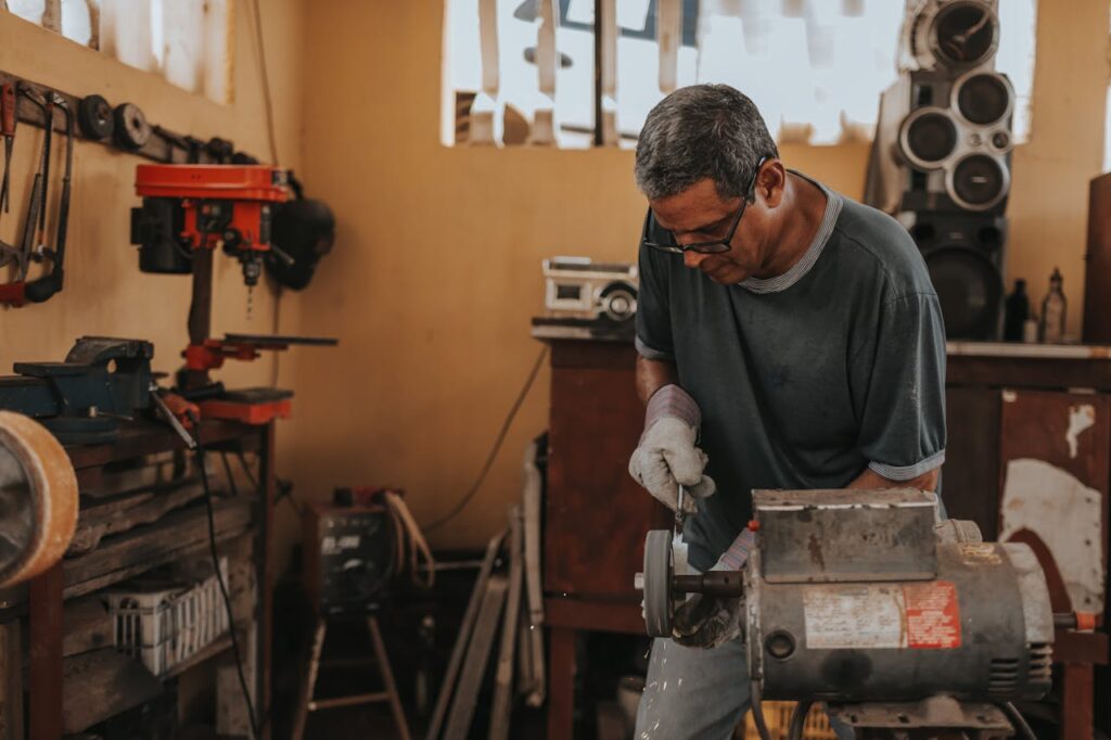 Handwerker Arbeit Werkstatt Handwerkskunst in England Das zeichnet sie aus